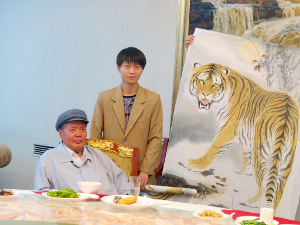 韩军画虎艺术