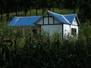 山脚下农家小屋