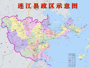 台湾连江县地图图片