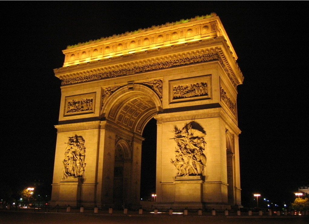 巴黎凱旋門(the arc de triomphe)