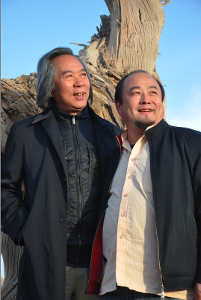 王刚与霍春阳在额济纳旗