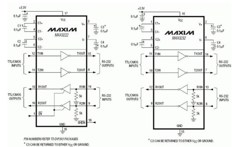 Max3232cpe схема включения