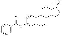 苯甲酸雌二醇 原料药分子结构图