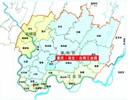 重庆渝北两江新区地图图片