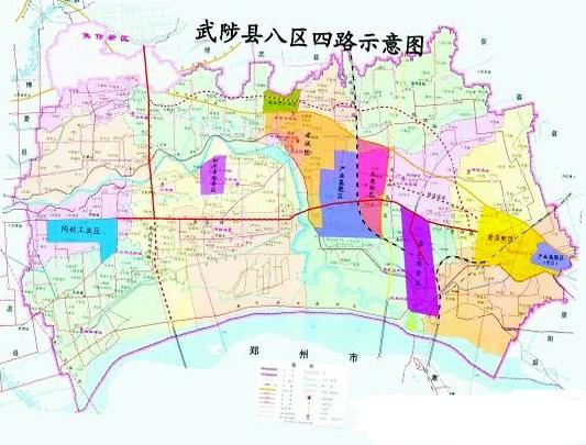 武陟县乡镇分布地图图片