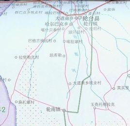 新疆轮台地图图片