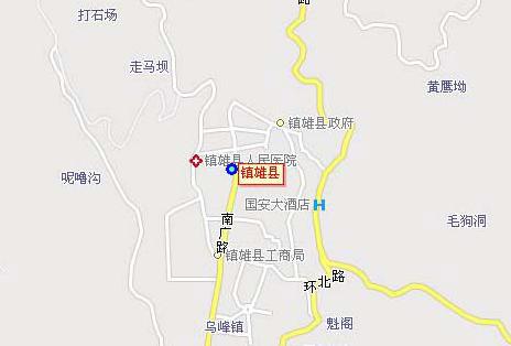云南昭通市镇雄县地图图片