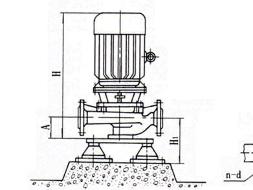 立式管道离心泵安装示意图