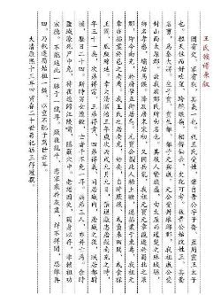 王姓家谱