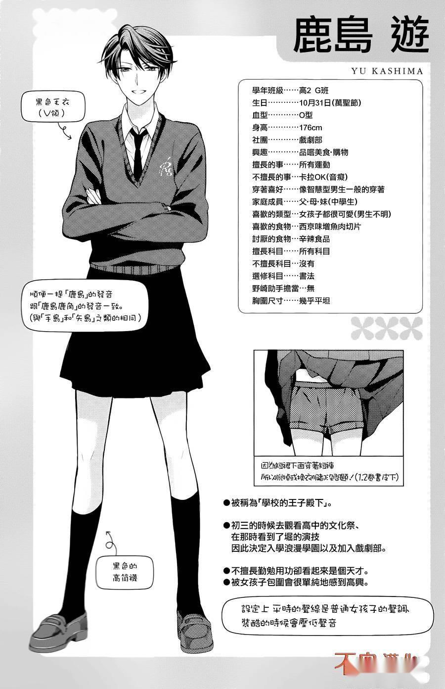 鹿岛游 月刊少女野崎君 中的角色 搜狗百科