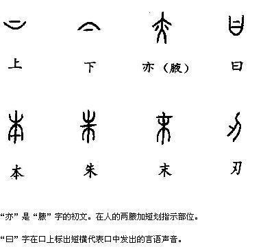 指事字 抽象的造字法 搜狗百科