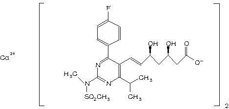 化学名称:双-[(e)-7-[4-(4-氟基苯基)-6-异丙基-2-[甲基(甲磺酰基)