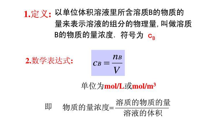 物质的量浓度 搜狗百科 物质的量浓度 搜狗百科