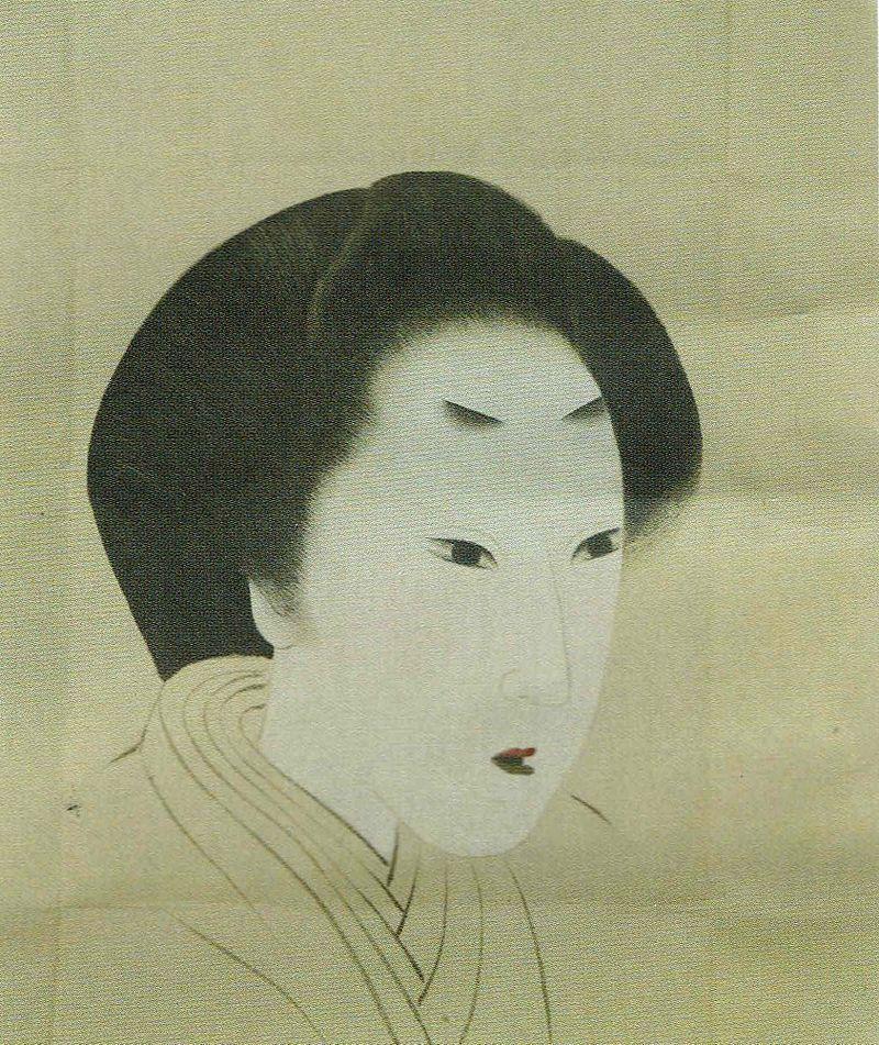 掛軸 村岡局（津崎矩子）-