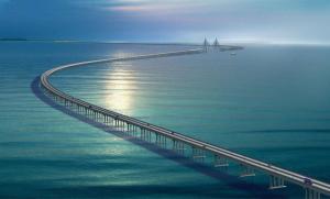 杭州湾跨海大桥鸟瞰图