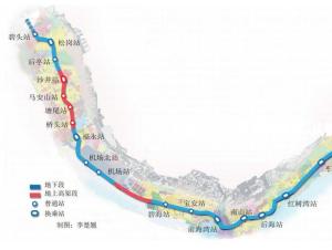 深圳地铁11号线线路图