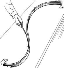 A wooden spline
