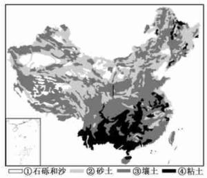 图1土壤质地分布