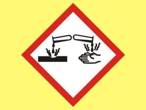 "腐蚀性物品"标志