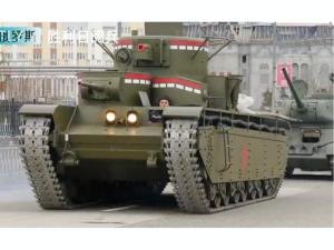 2018年重现阅兵式的T-35重型坦克