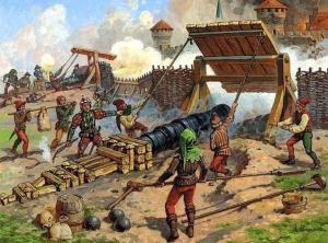 强大的法军在1450年反攻诺曼底