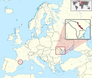 德涅斯特河沿岸摩尔达维亚共和国地理位置