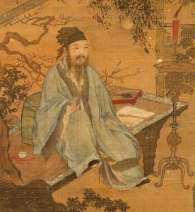 陶谷赠词图局部