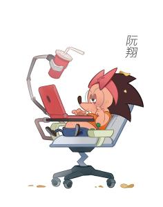 阮翔(刺猬)阮翔(刺猬)配音:李林坤0号宿舍智商最高的人,嗜睡的刺猬