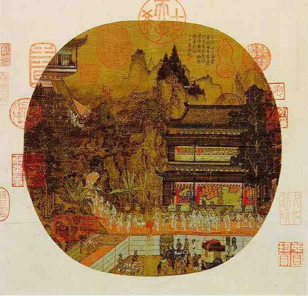 宋赵伯驹汉宫图