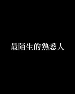 熟悉的陌生人是什么 300
