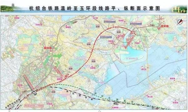 温岭至玉环段平纵断面示意图