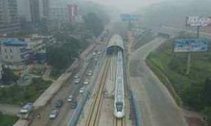 广惠城际铁路东江河隧道洞口