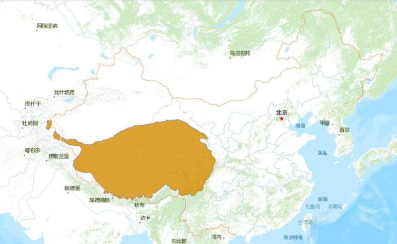 褐背拟地鸦分布图