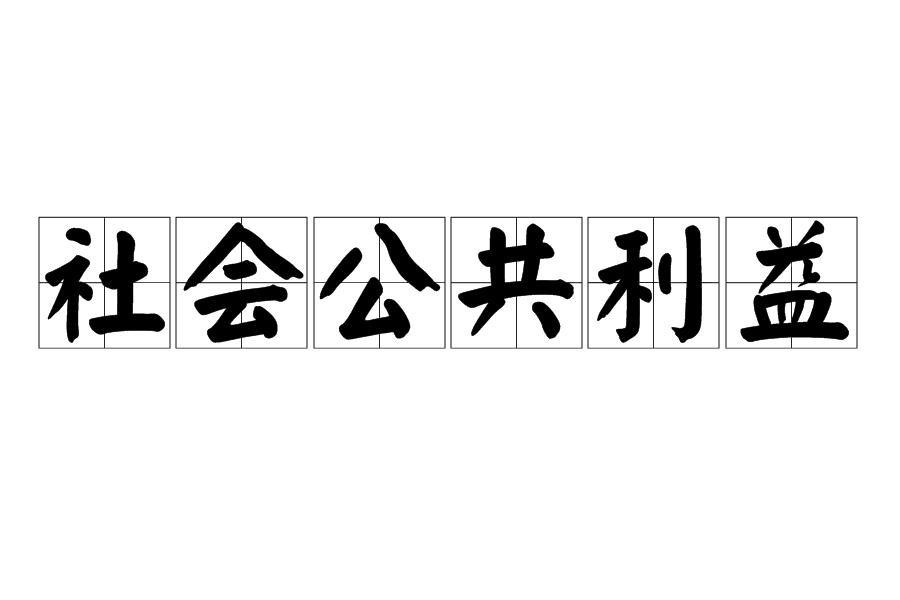 社会公共利益