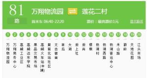 厦门81路公交线路