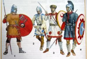 4-5世纪的罗马军队 已经完全成为一支大杂烩