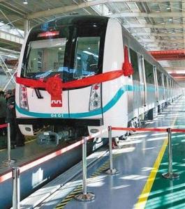 西安地铁4号线首列车