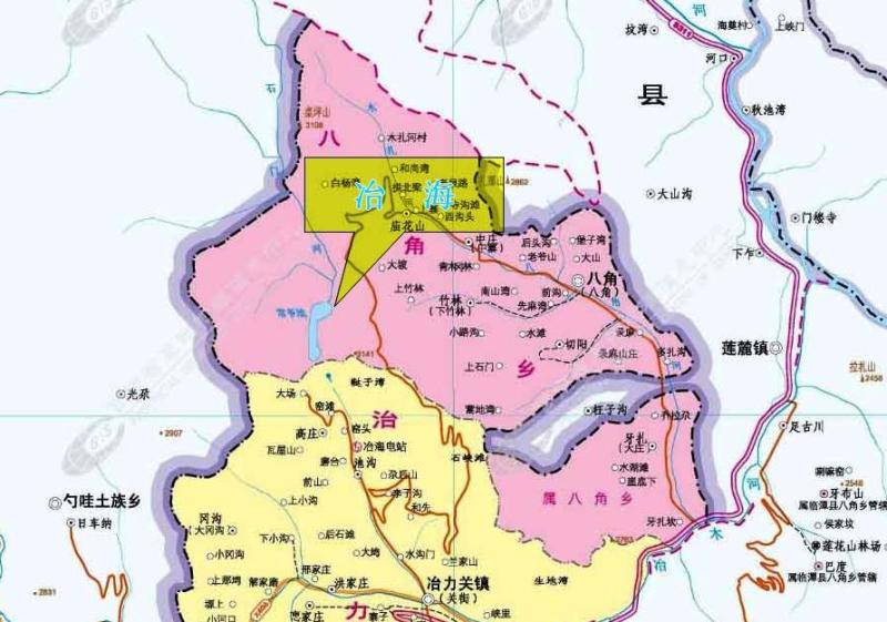 冶力关镇地图图片