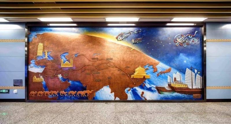 保税区站文化墙