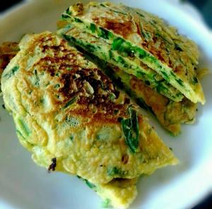 韭菜西红柿鸡蛋饼