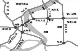 之江大桥位置图