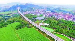 广惠城际铁路穿越丘陵山坡