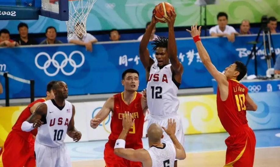 08奥运中美男篮70-101：姚明13+10创历史最小分差