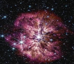 韦伯太空望远镜拍摄到的沃尔夫-拉叶星124