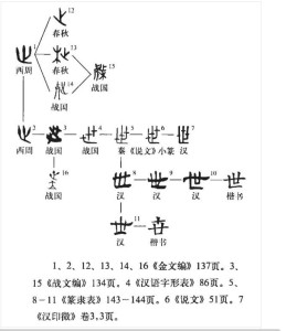 字形演变图