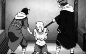 少年兵被村民拷问