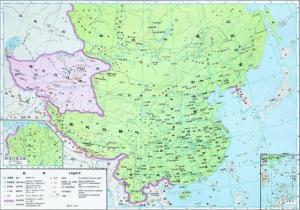 至顺元年（1330年）的元朝疆域，取自《中国大百科全书》