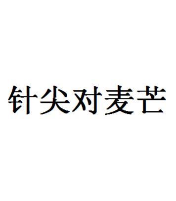《针尖与麦芒》