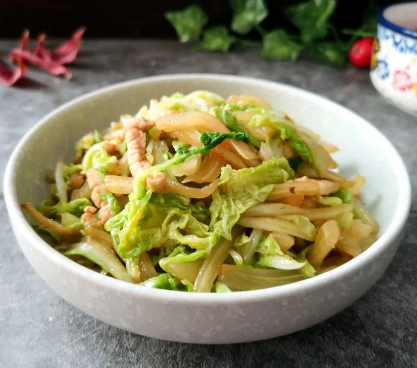 家常肉炒白菜 0
