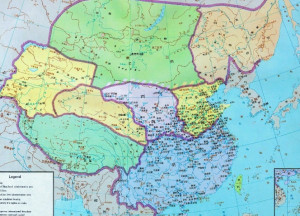 萧衍在位末期的南梁版图（549）